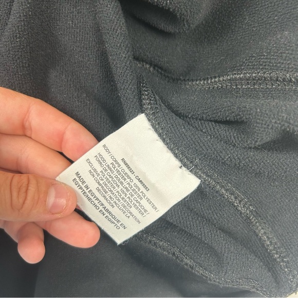 Nike Mens SZ M Therma-Fit Sweater Black White Spellout Sweatshirt Hoodie - Picture 4 of 8